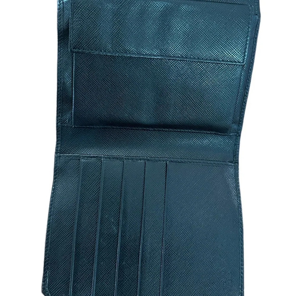 Authentic PRADA Milano Black Saffiano Leather Compact Wallet - Picture 9 of 9